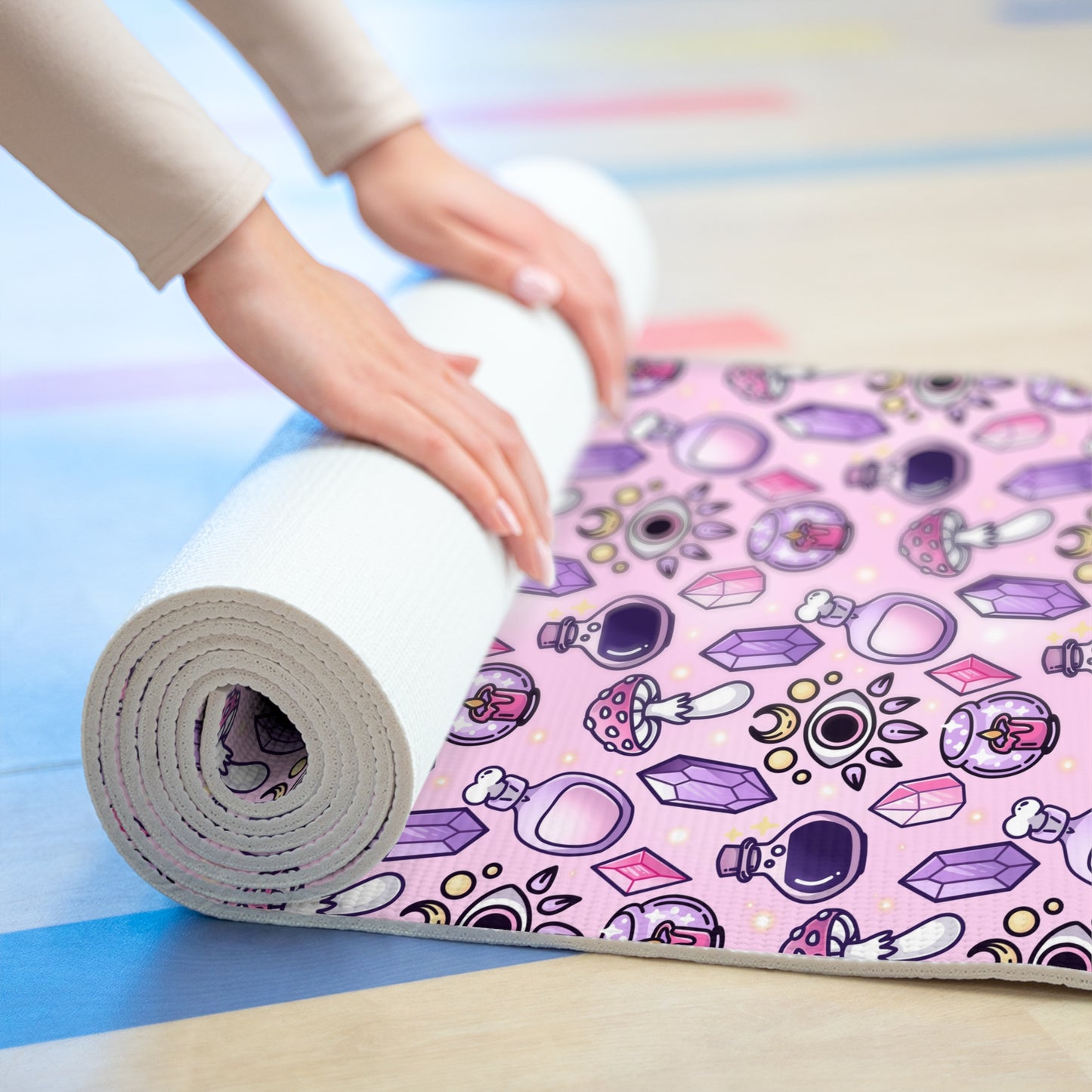 Pink Witchy Foam Yoga Mat
