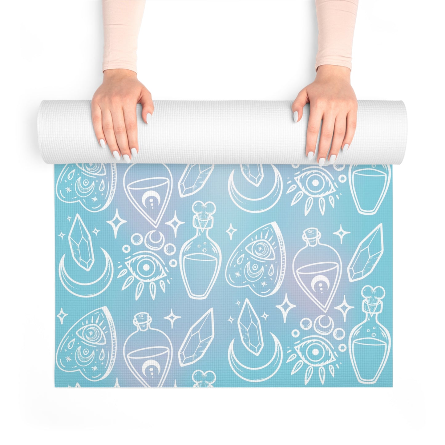 Witchy blue Foam Yoga Mat