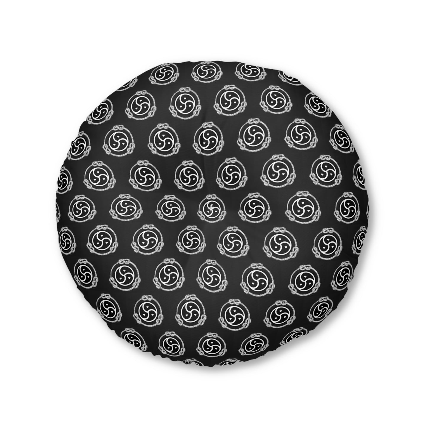 BDSM symbol with hearts & rope floor Pillow.