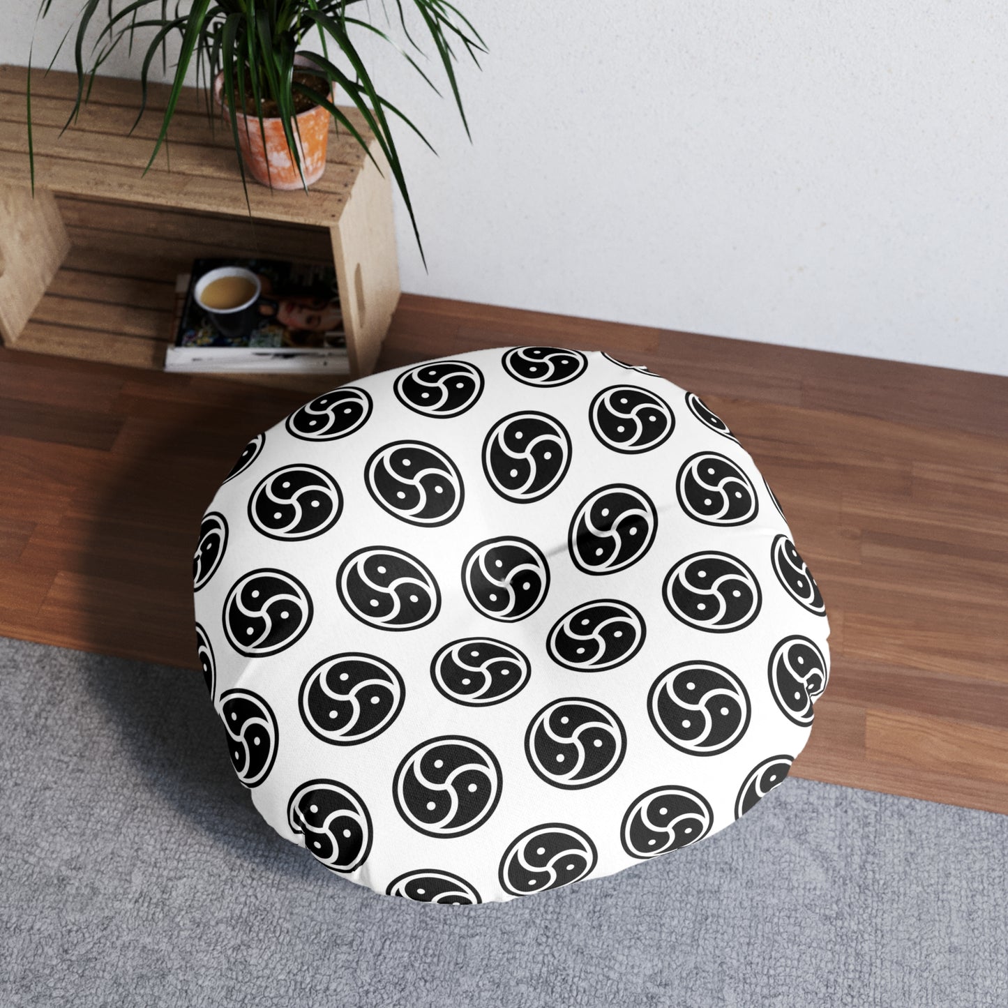 BDSM Tufted Floor Pillow.
