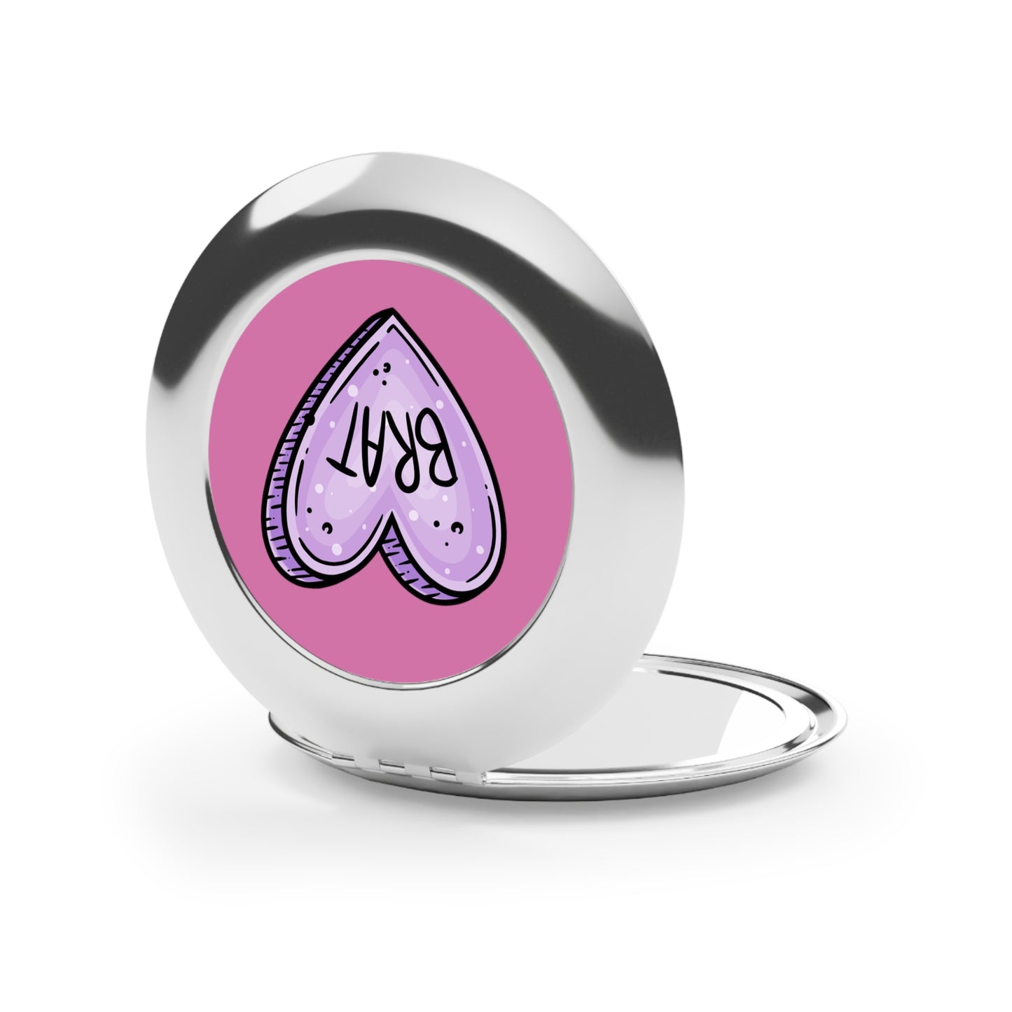 Brat heart Compact Mirror
