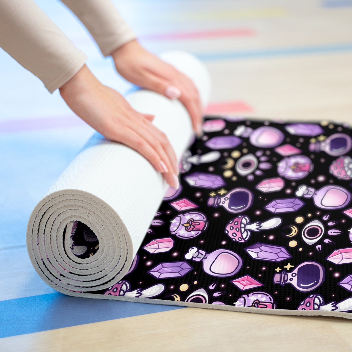 Witchy black Foam Yoga Mat