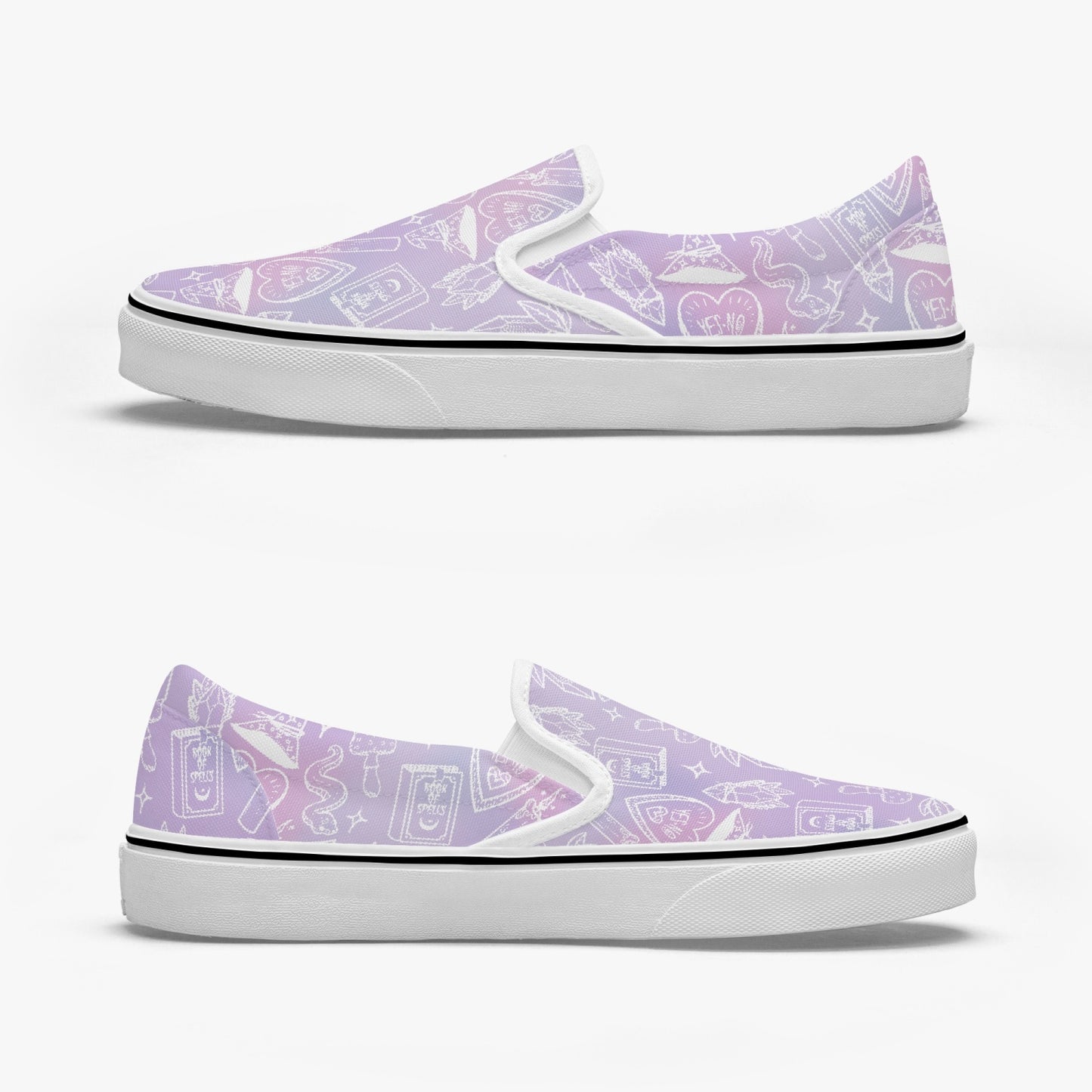 I put a spell on you Slip-On Shoes pink