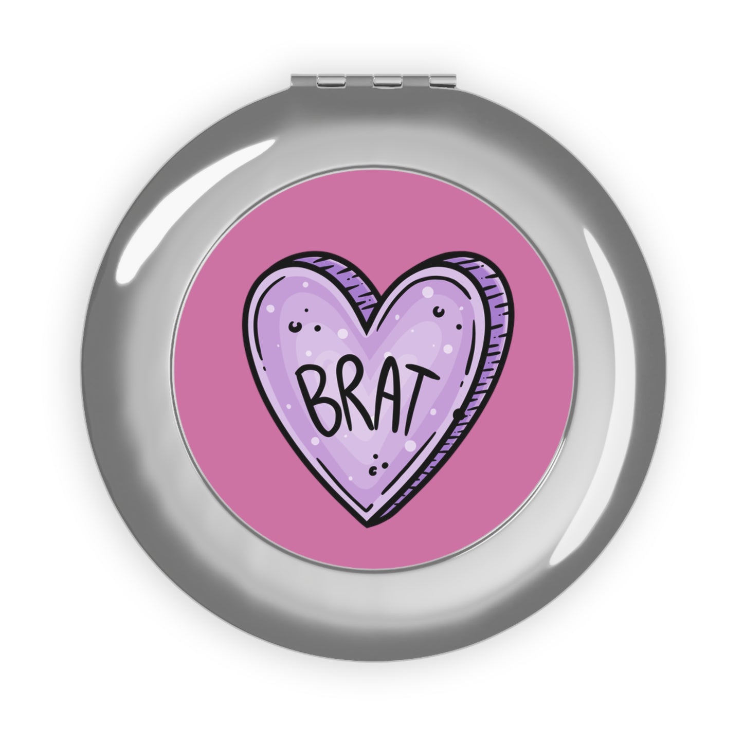 Brat heart Compact Mirror