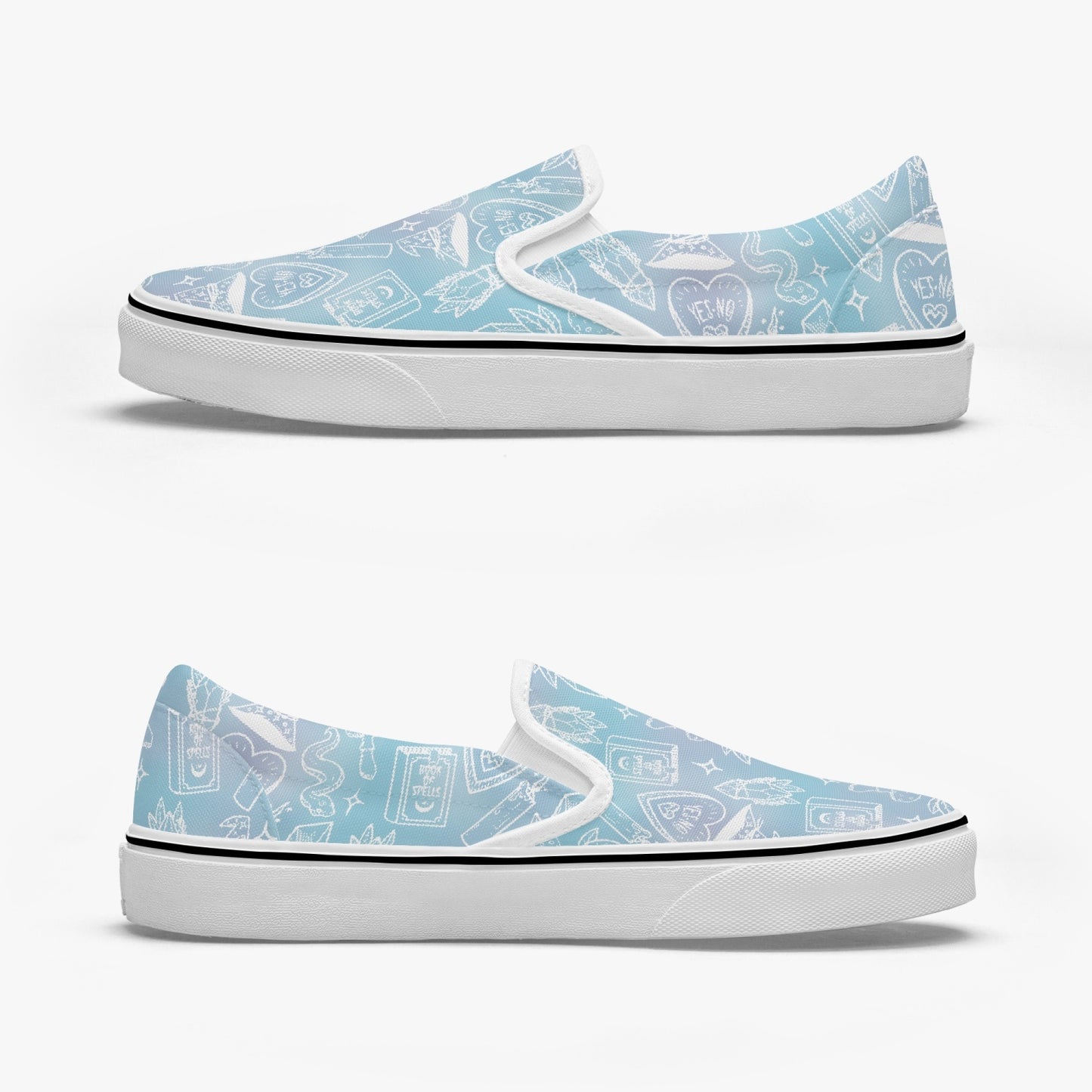 I put a spell on you blue Slip-On Shoes