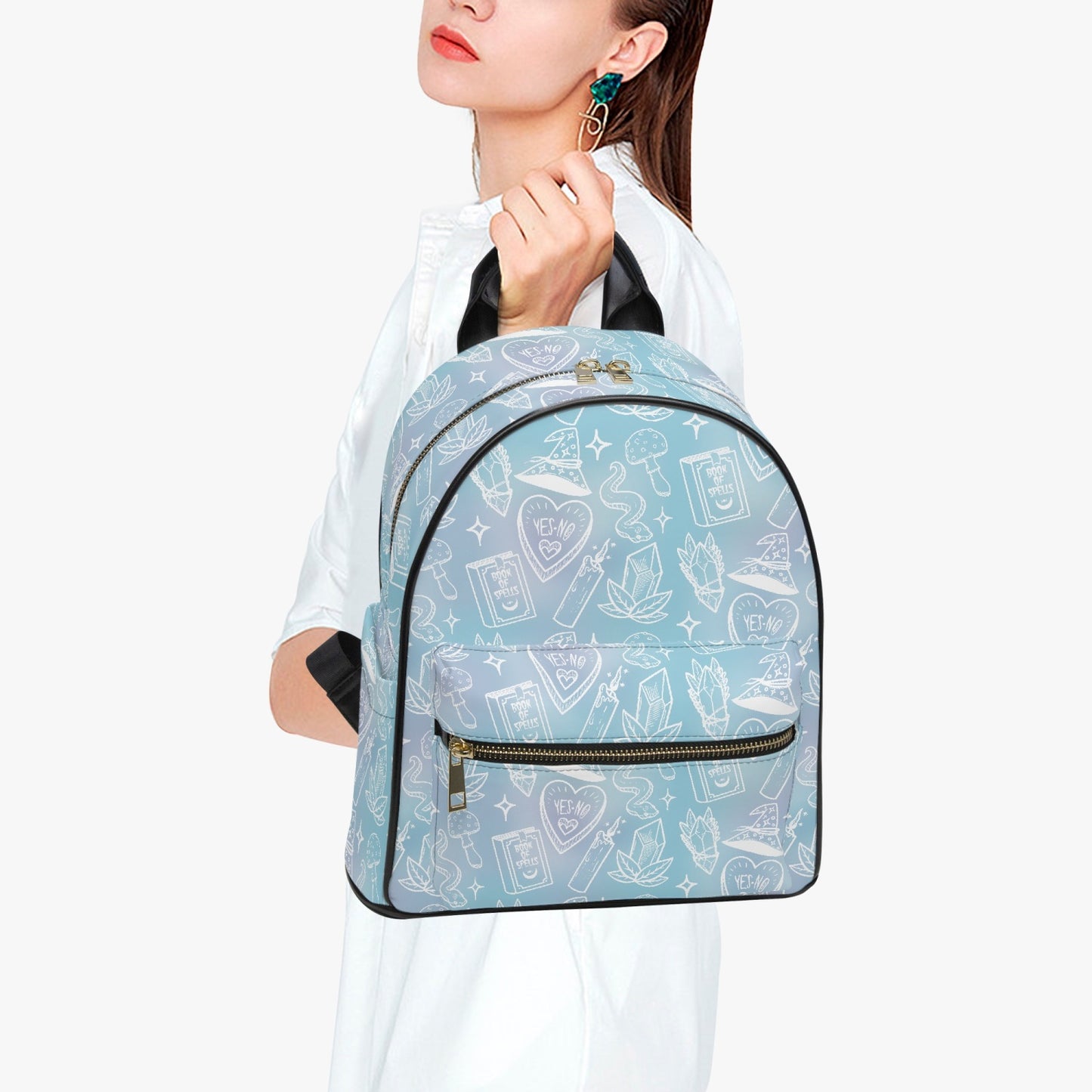 I put a spell on you blue Backpack