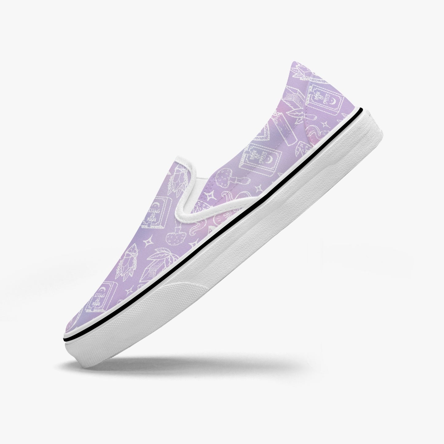 I put a spell on you Slip-On Shoes pink