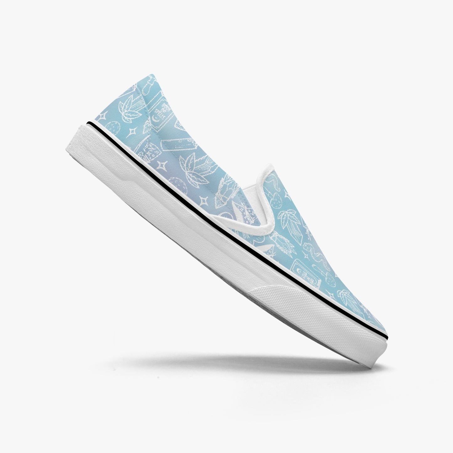 I put a spell on you blue Slip-On Shoes
