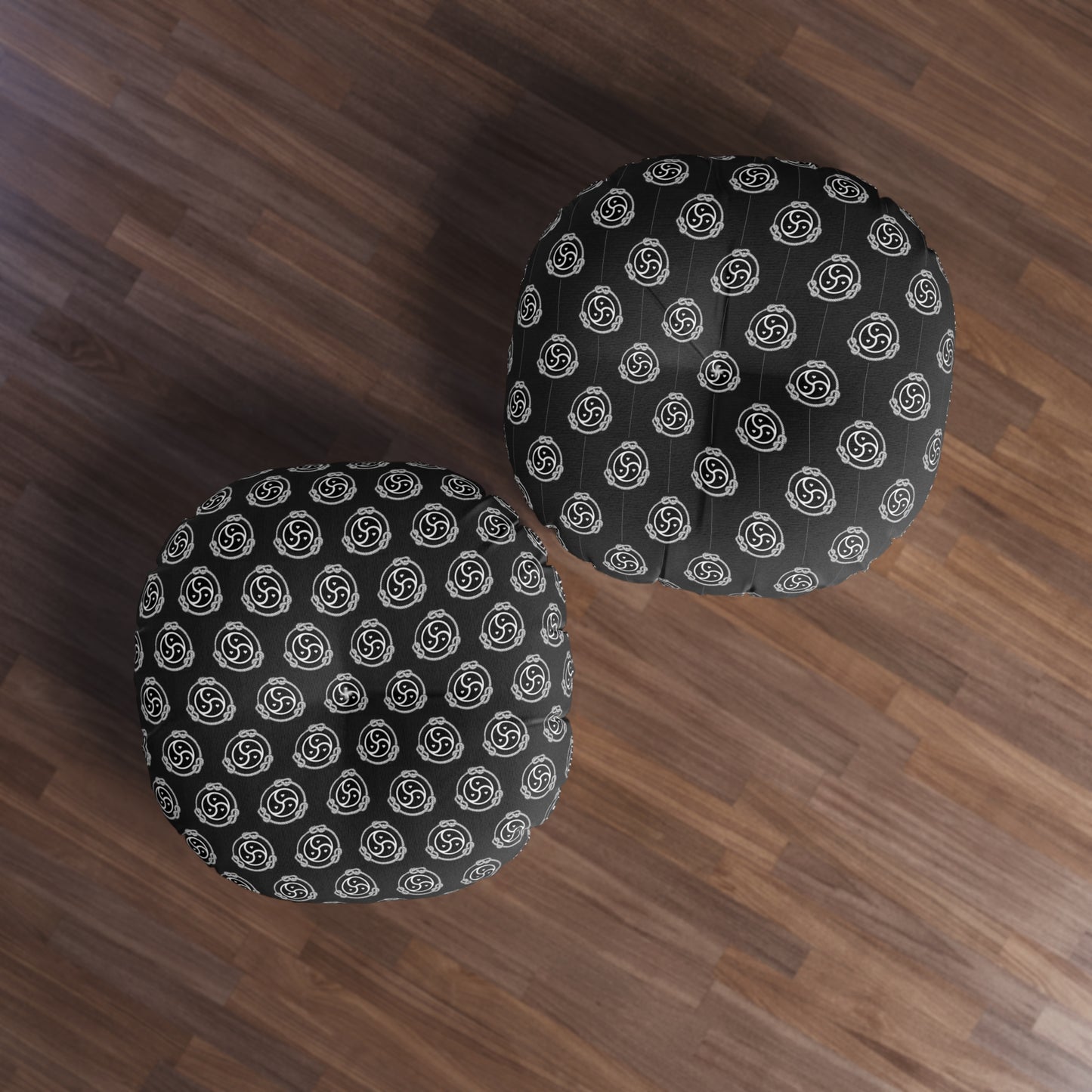 BDSM symbol with hearts & rope floor Pillow.