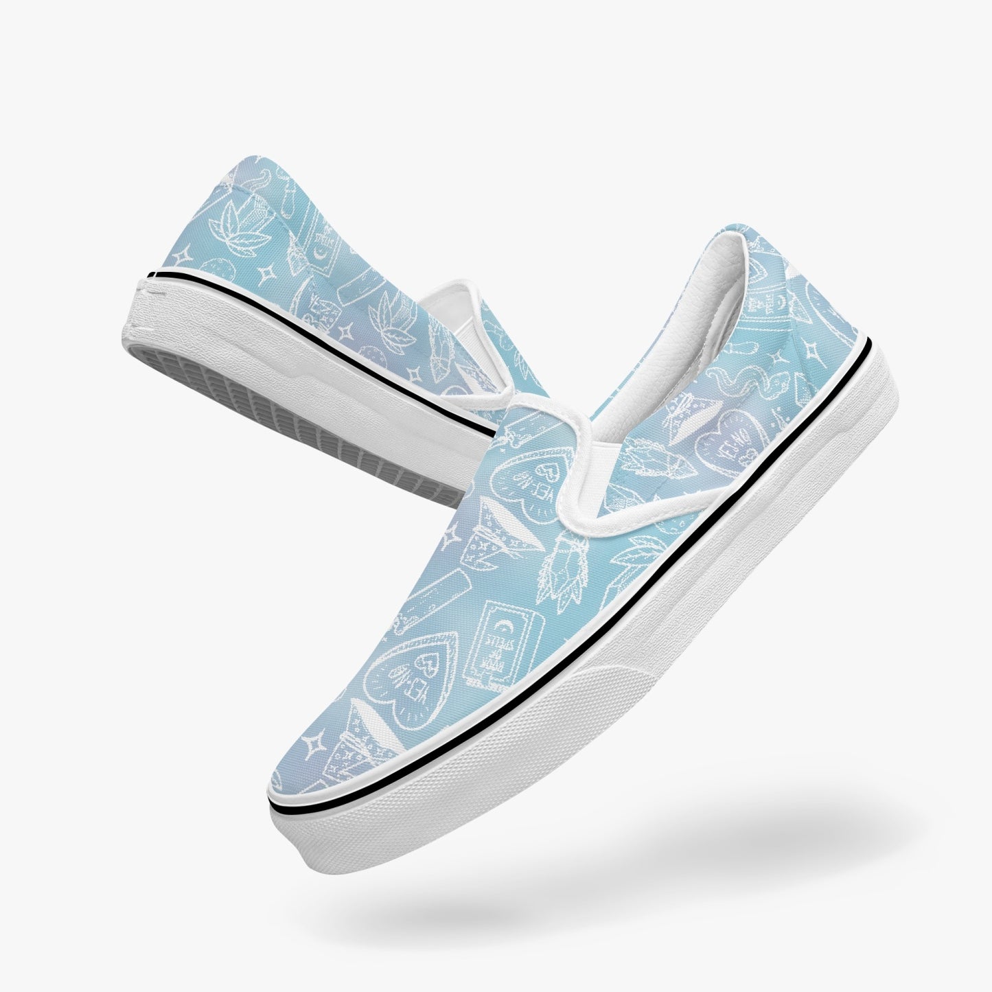 I put a spell on you blue Slip-On Shoes