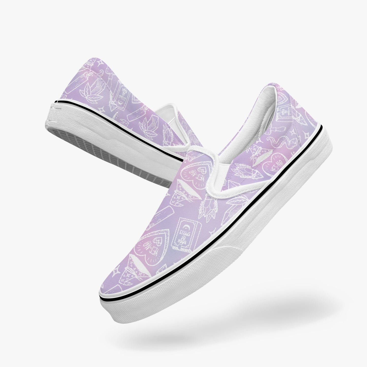 I put a spell on you Slip-On Shoes pink