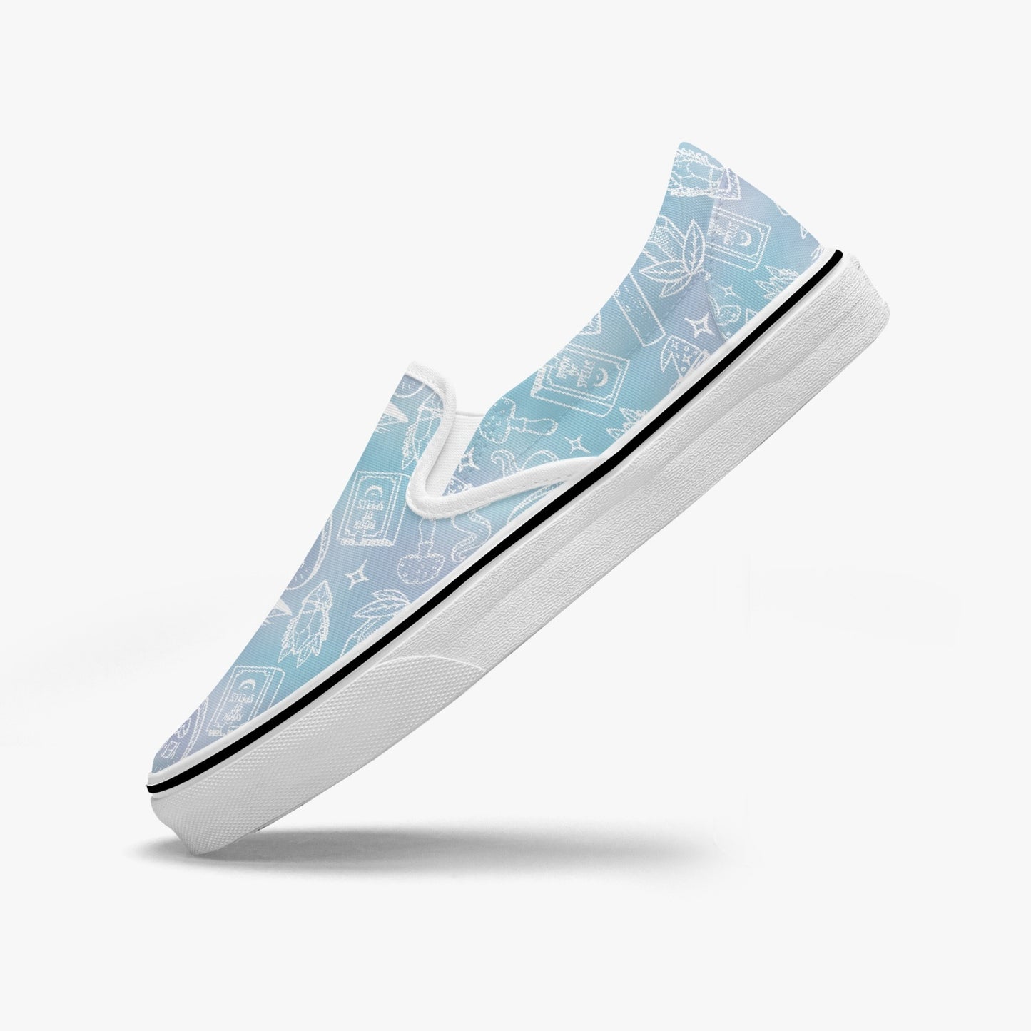 I put a spell on you blue Slip-On Shoes