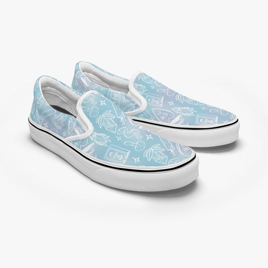I put a spell on you blue Slip-On Shoes
