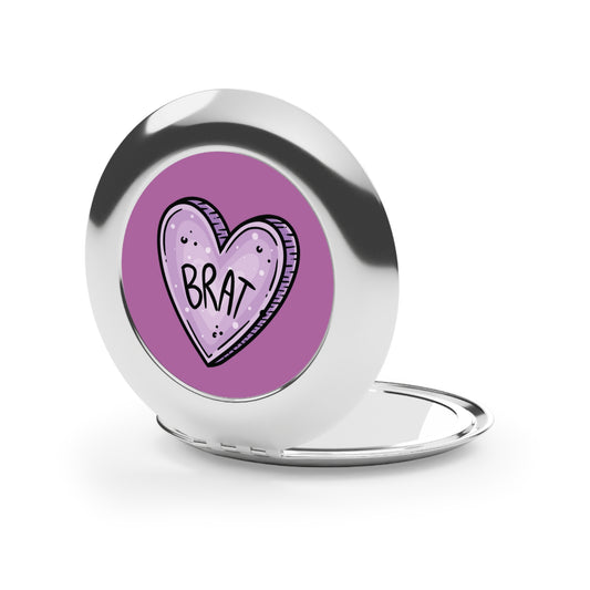 Brat heart Compact Mirror