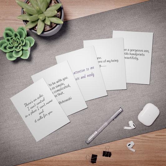 sexy quotes blank Greeting Cards (5-Pack)