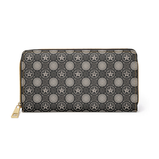 Witch's Lace Pentagram Zip Wallet