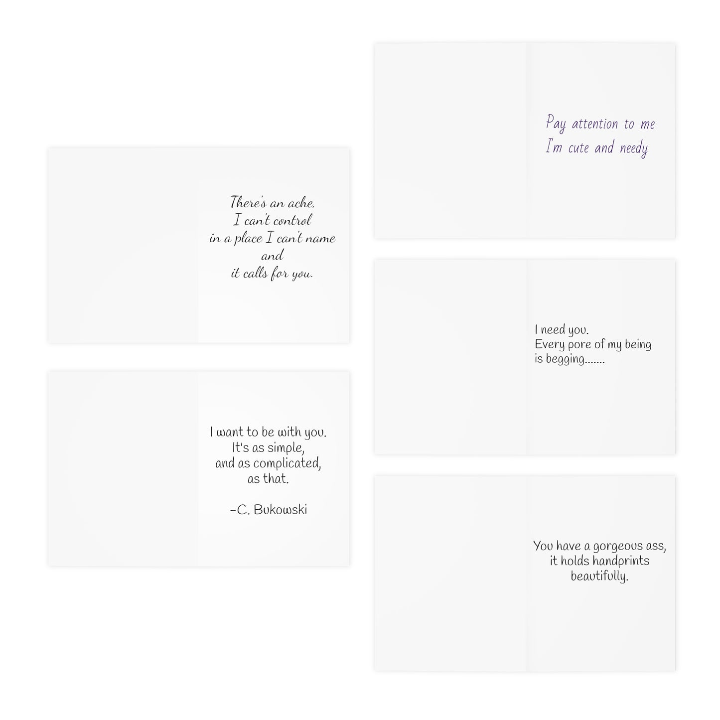 sexy quotes blank Greeting Cards (5-Pack)