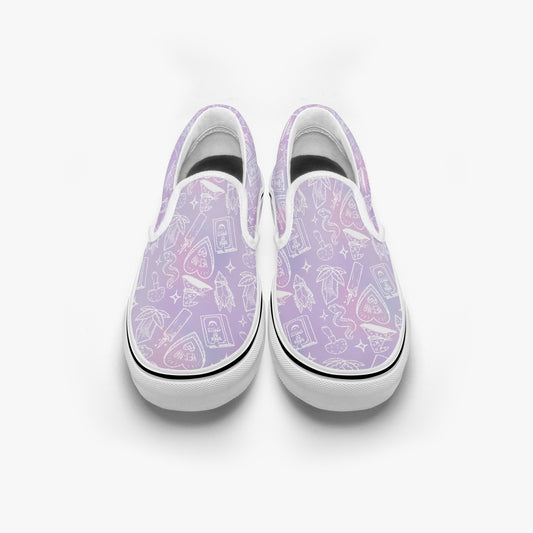 I put a spell on you Slip-On Shoes pink
