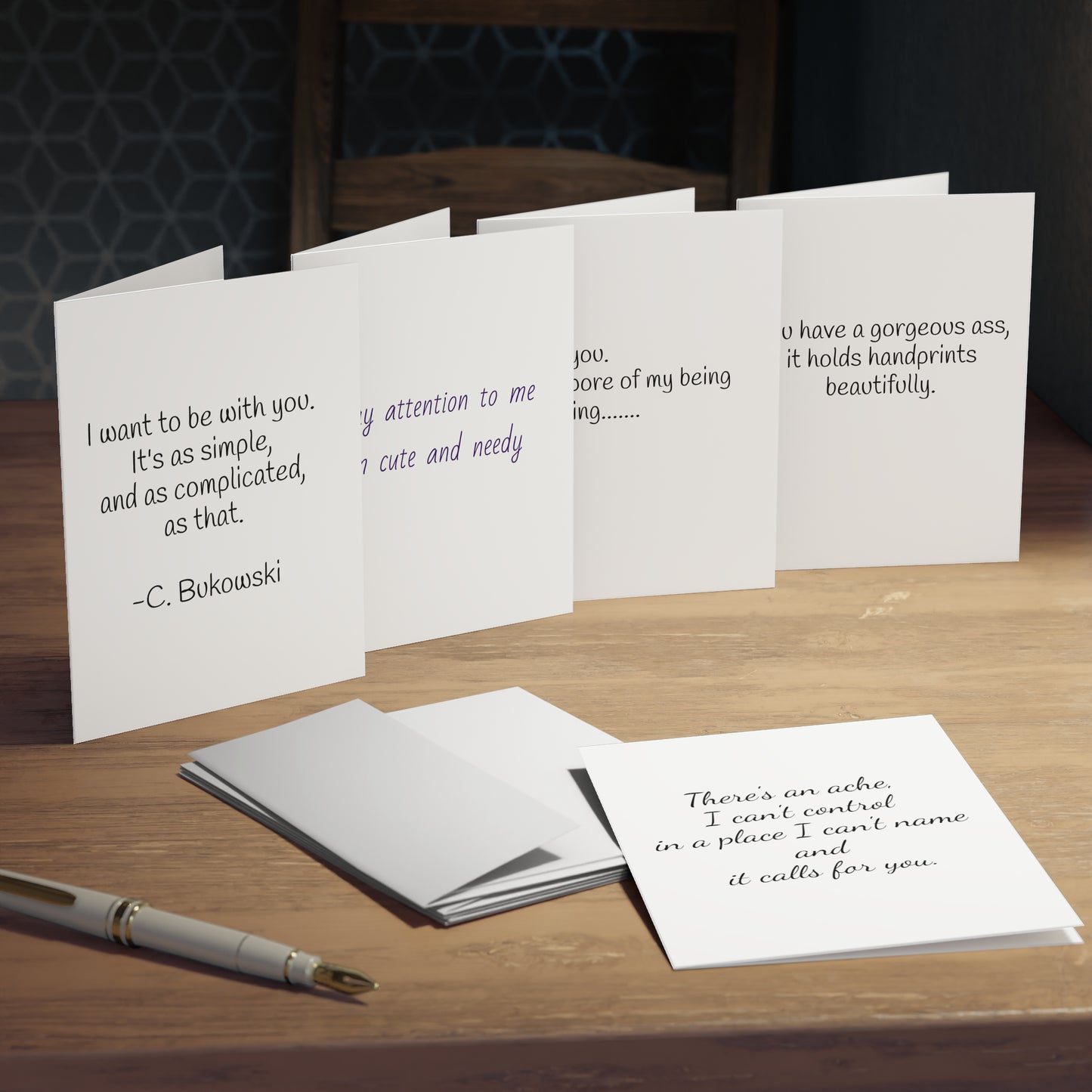 sexy quotes blank Greeting Cards (5-Pack)