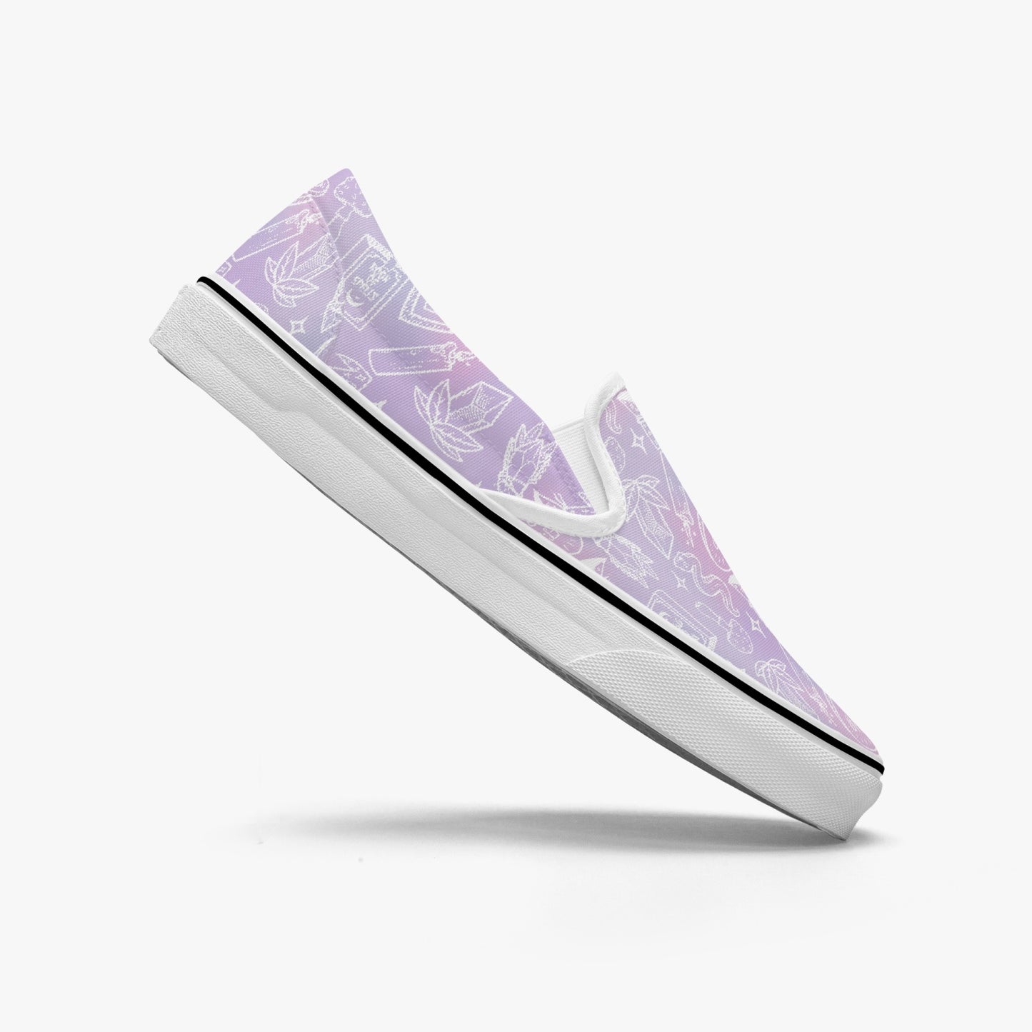 I put a spell on you Slip-On Shoes pink