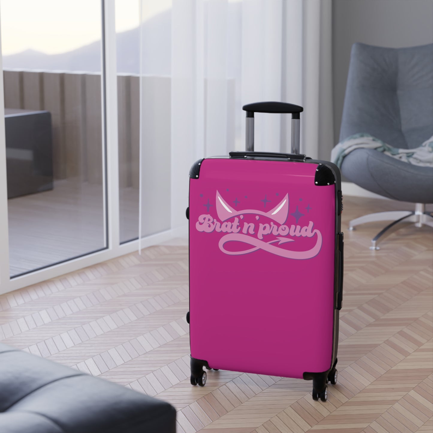 Brat N Proud Suitcase