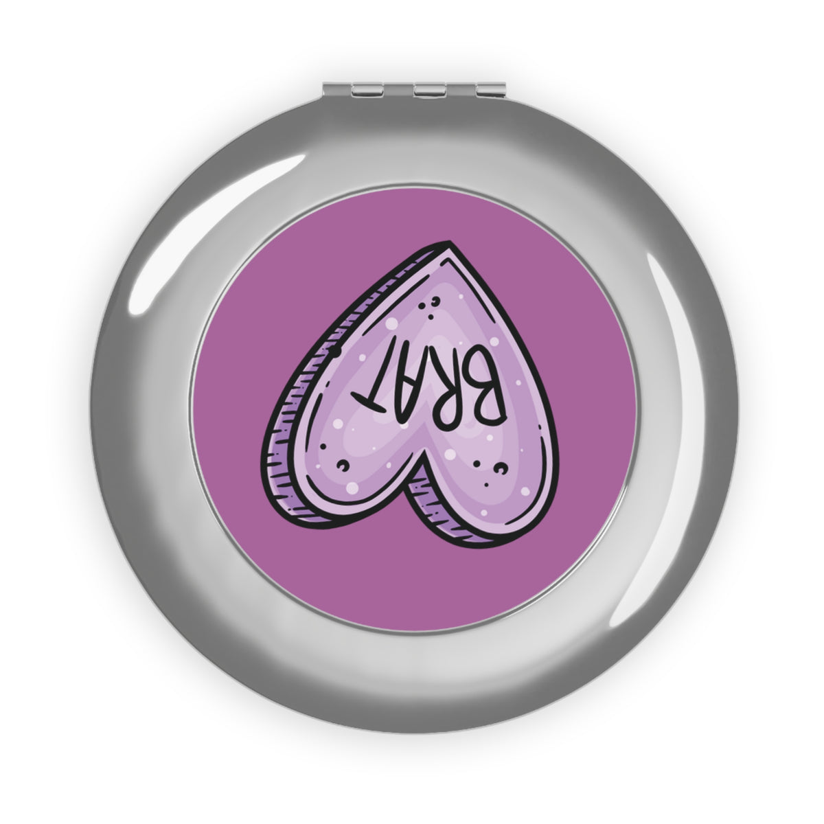Brat heart Compact Mirror