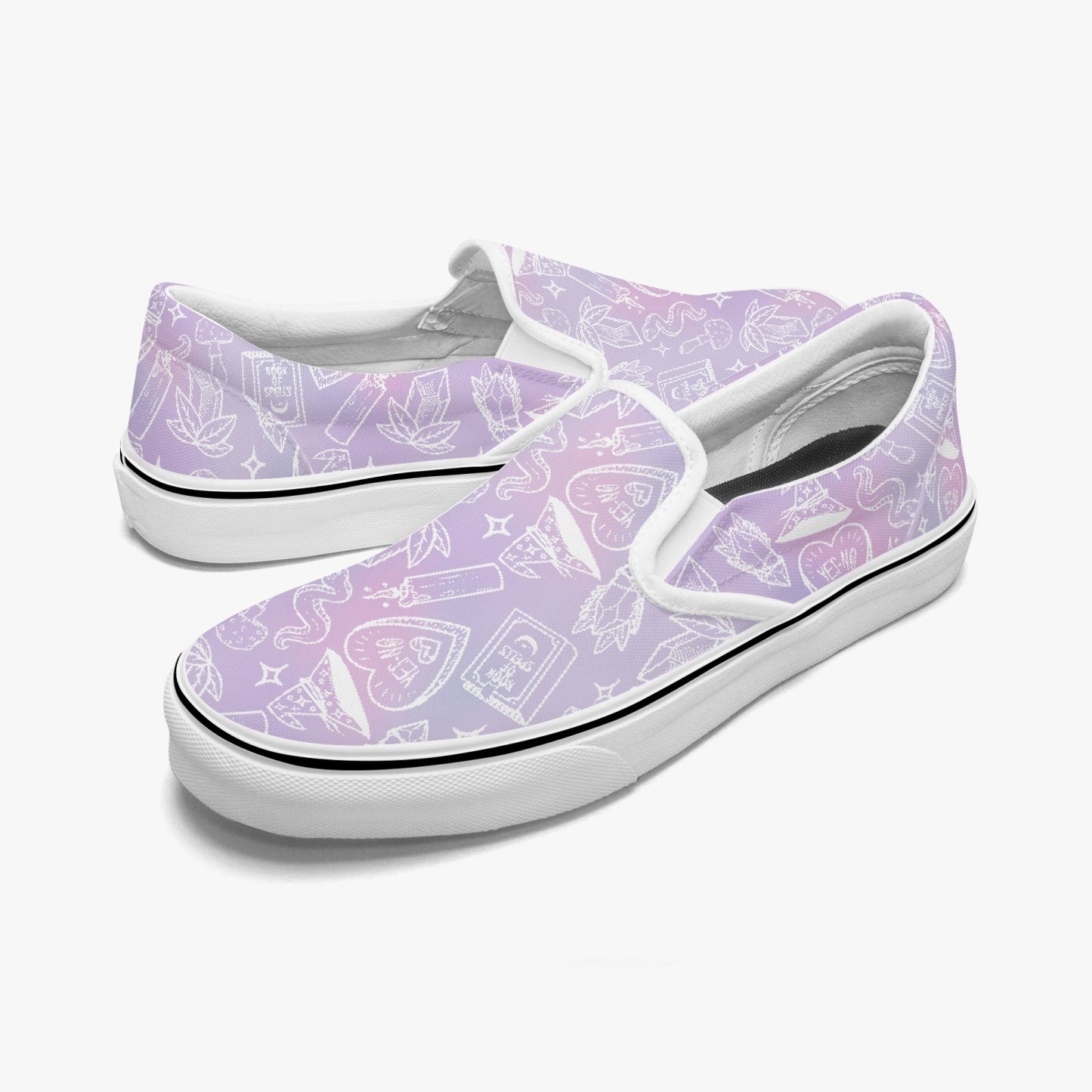 I put a spell on you Slip-On Shoes pink