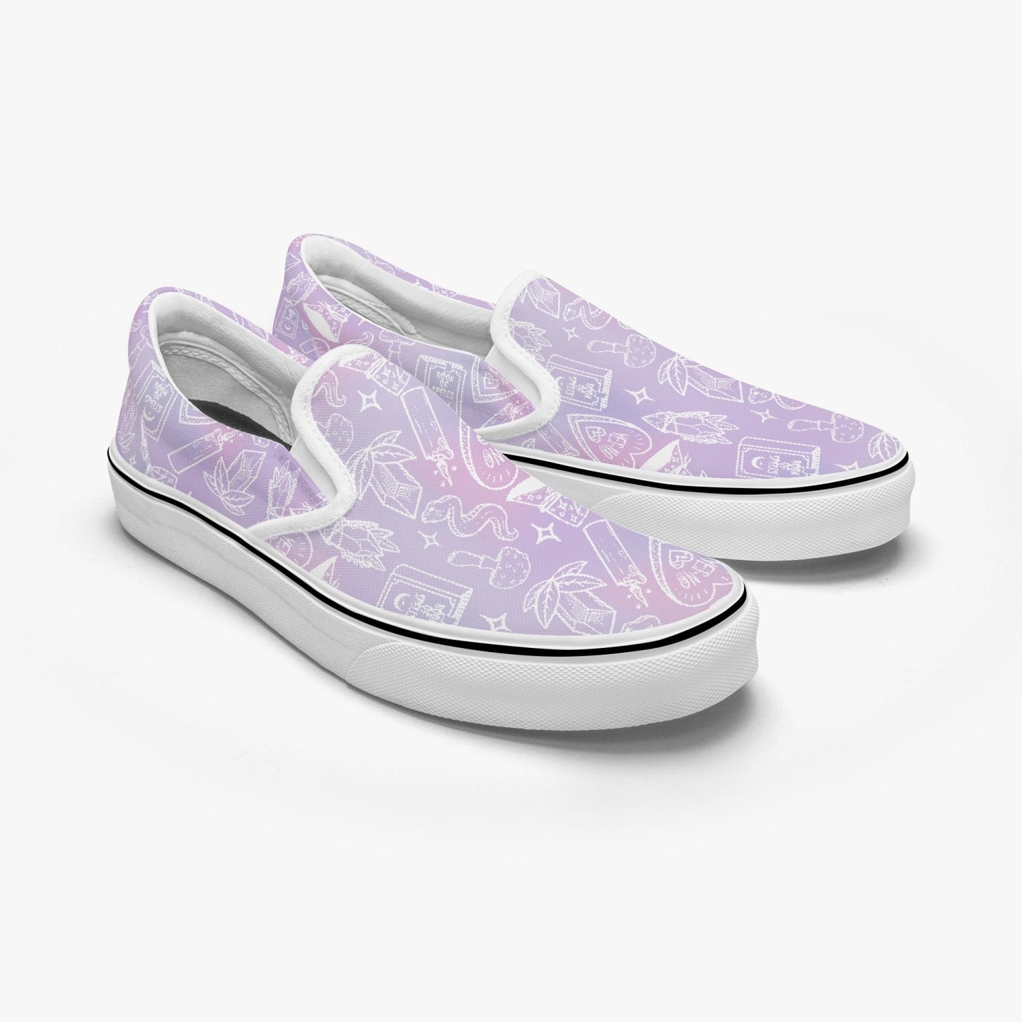 I put a spell on you Slip-On Shoes pink